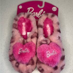 Barbie Pink and Purple Heart Slippers for Kids